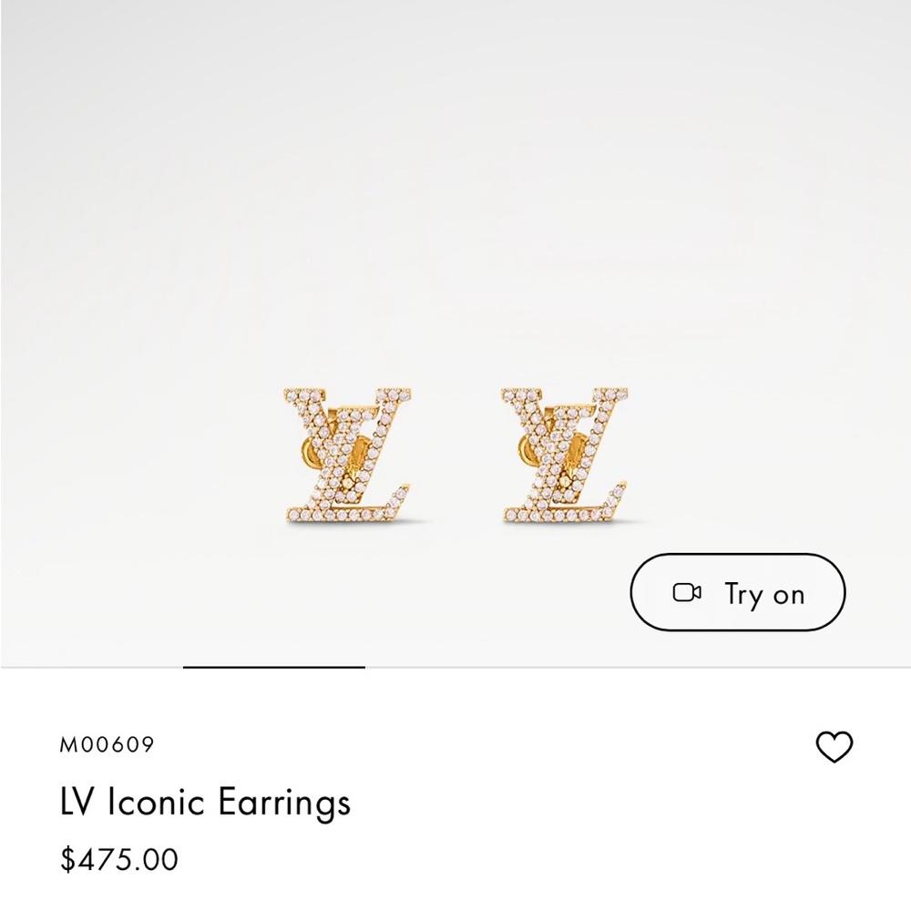 LOUIS VUITTON ICONIC STRASS EARRINGS